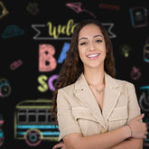 Aperturee - Drawing Bus Welcome Back To School Photo Backdrop